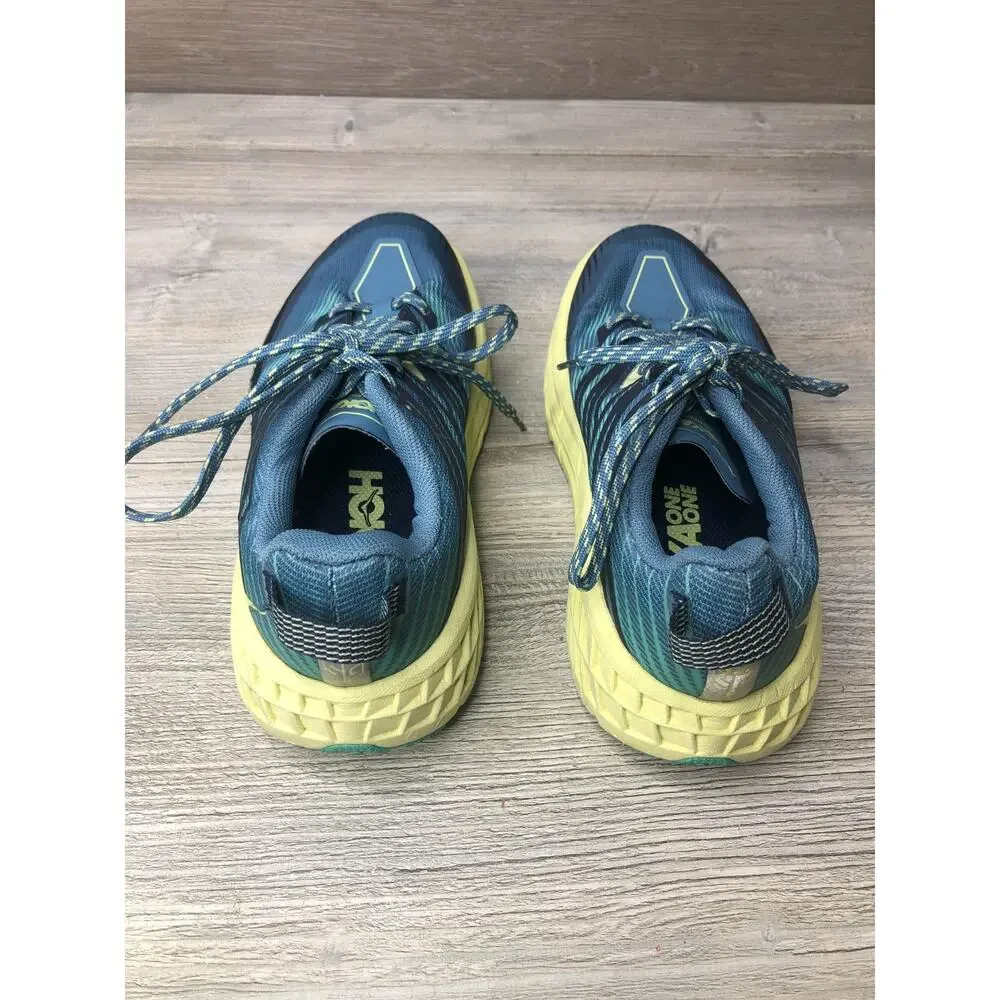 Hoka Shoes Womens 6.5 Speedgoat 4 Trail Running Sneakers Hiking Blue Classic